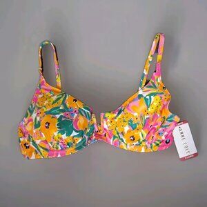 Anne Cole Ladies Swim V-Wire Padded Bikini Top (ONLY) Size XL NWT